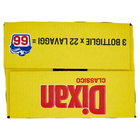 DIXAN Liquido Classico 3x22=66 Lavaggi 3 x 990 ml